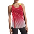 thumbnail image 1 of Women Summer Tops Women's Workout Tank Tops Gym Camisoles Fitness Running Yoga Sleeveless Shirt Breathable Wicking Comfortable Stretchy Activewear For Women Camisole for Bra Concert Summer Red M, 1 of 5