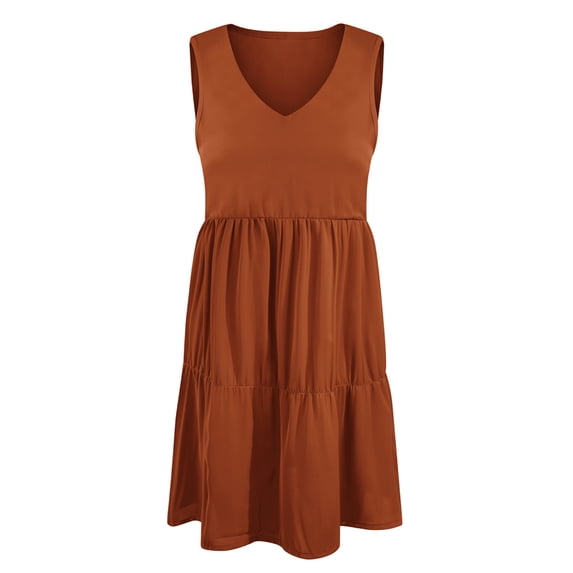 Women Summer Tunic Dress Casual Loose Shift Dresses Tshirt Beach Dress Female
