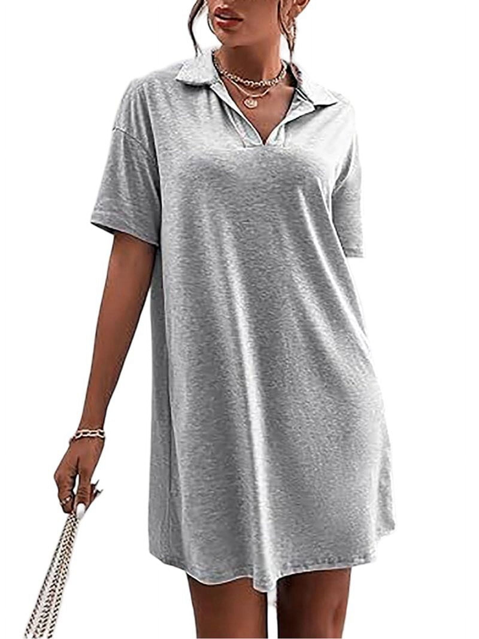 fitted v neck t shirt dress Pima Cotton Stretch Jersey V-Neck Dress