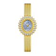 thumbnail image 1 of Women Sun Flower Cute Watches Luxury Ladies Quartz Watch for Ladies Party with Silver/gold Band, 1 of 5