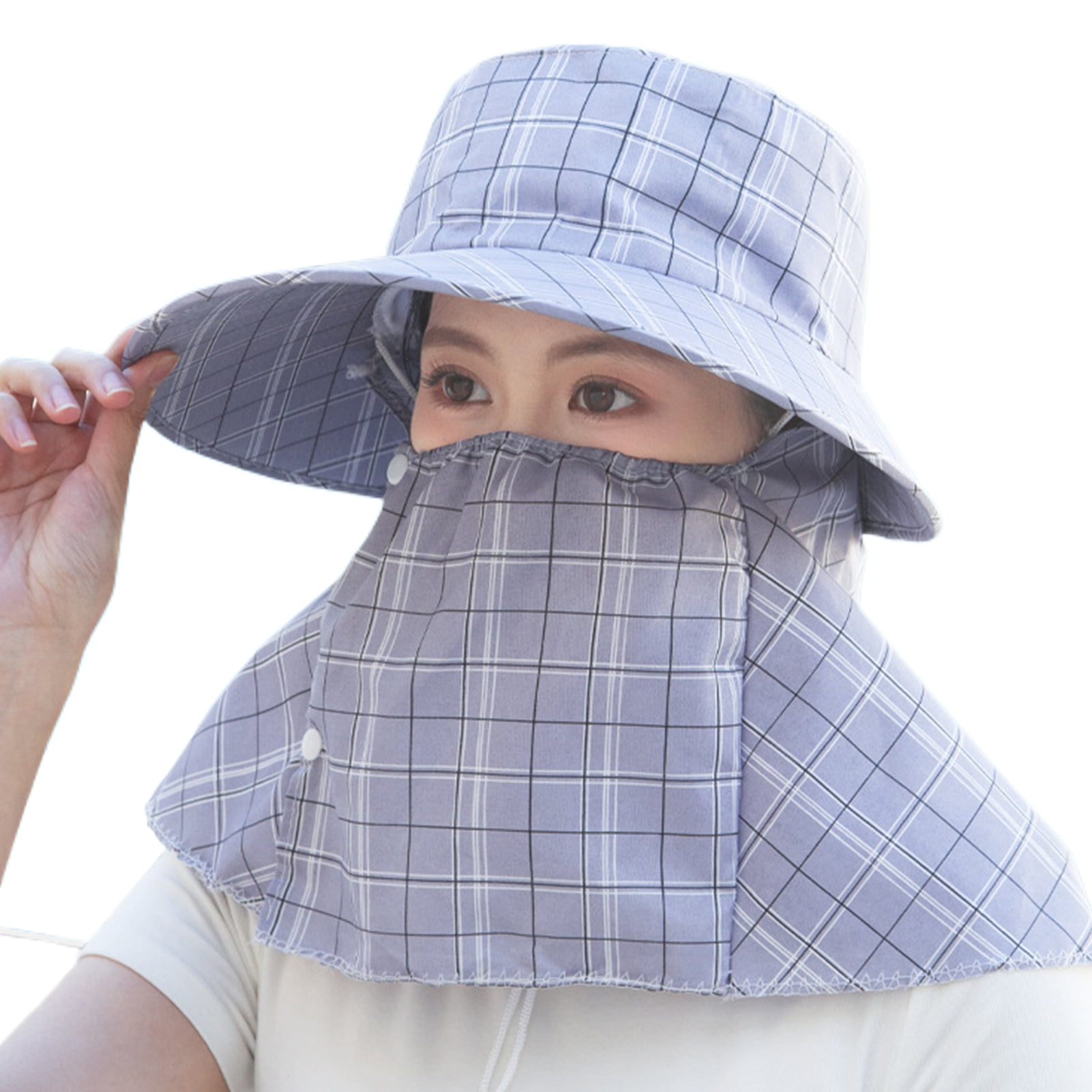 Women Sun Hat UPF 50+ Wide Brim Sunscreen Visor Sun Protection Cap with