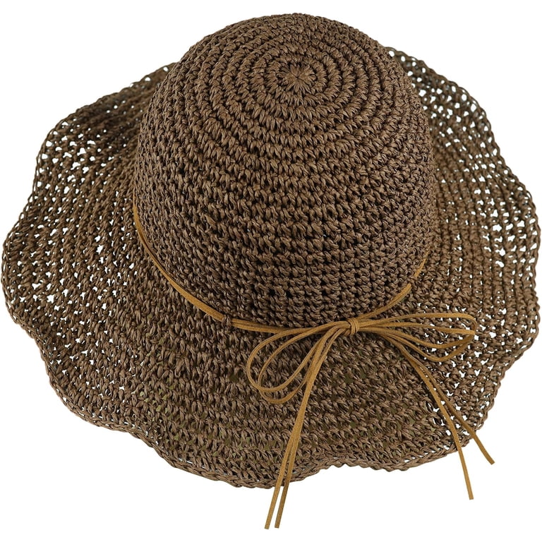Women Sun Hat Wide Brim Floppy Beach Hat Breathable UV UPF  display picture 1