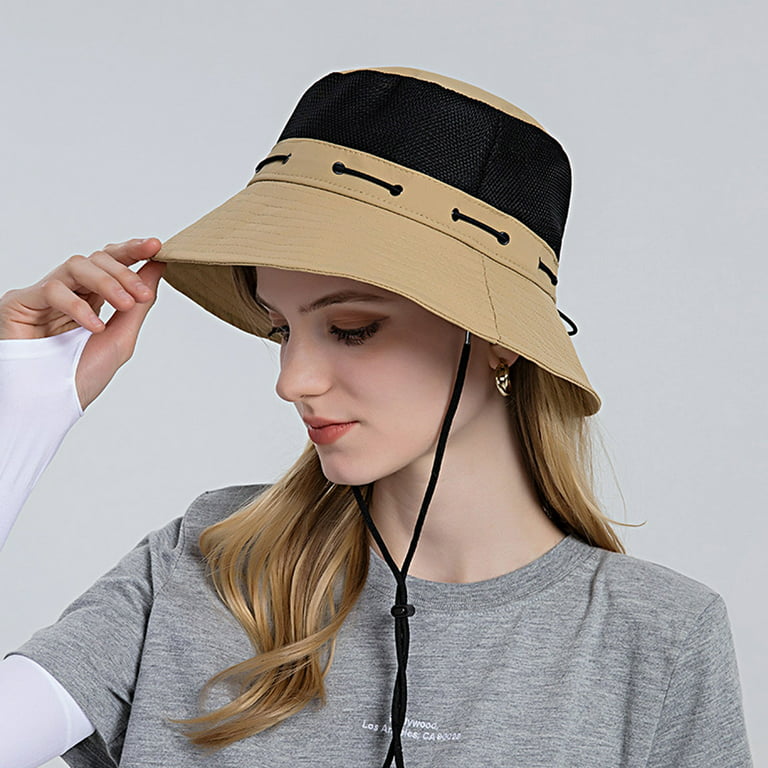 Women Sun Hat Wide Brim Protection Beach Hat Adjustable Bucket Hat Summer  Hats Smile Bucket Hats for Teens Bucket Hat Mens Large Reversible Bucket  Hat