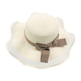 thumbnail image 1 of Women Sun Hat Wide Brim Sunscreen Washable Friendly to Skin Beach Hat for Summer, 1 of 8