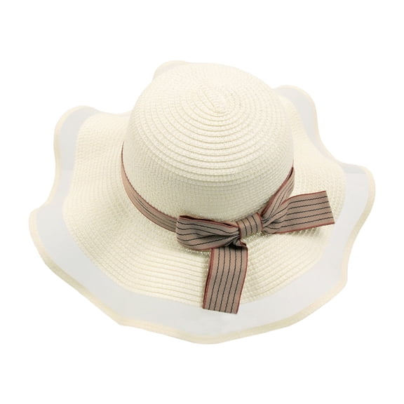 Women Sun Hat Wide Brim Sunscreen Washable Friendly to Skin Beach Hat for Summer