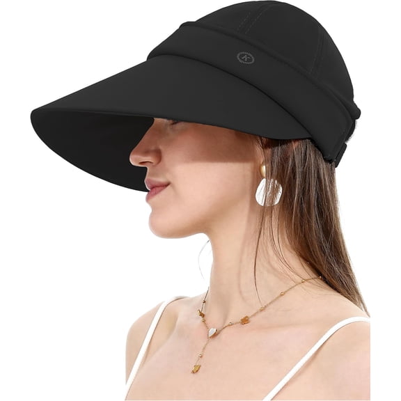 Women Sun Hats Detachable Wide Brim UV Protection UPF 50  Summer Beach Visor for Outdoor Sports