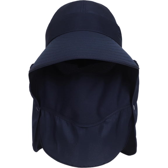 Women Sun Hats Detachable Wide Brim UV UPF 50 Face Mask Visor with Neck Flap Hat for Summer Beach
