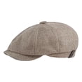 thumbnail image 1 of Women Sun HatsAcrylic Fiber Newsboy Cap for Men Classic Vintage Cabbie Hat Elastic Flat Beret Cap, 1 of 4