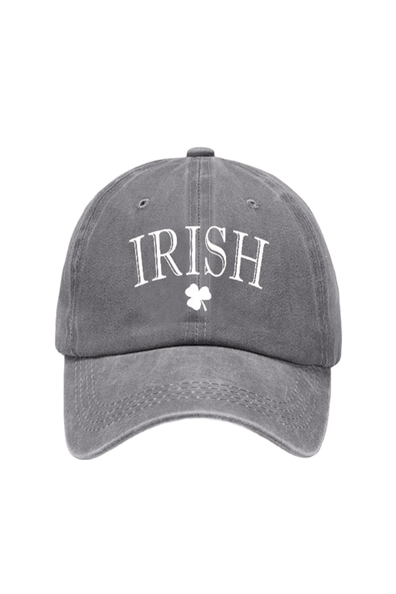 Women Sun HatsWashed Cotton St. Pat Print Old Vintage Daddy Baseball Cap