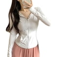 thumbnail image 1 of Women Sun Protection Jacket Women's Sun Protective Coat Zipper Opening Hooded Ice Silk Anti-uv Thin Long Sleeve Cycling Camping Jacket Sun Protective, 1 of 1