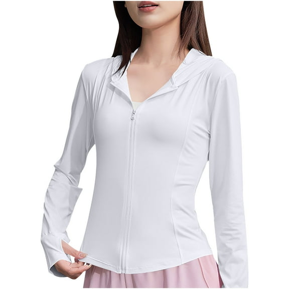 Women Sun Protection Shirt UPF 50+ Long Sleeve Breathable T Shirts Hiking Fishing Outdoor Shirt Lightweight Hoodie