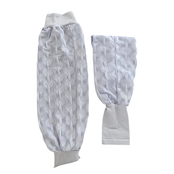 Women Sun Protective Arm Sleeves Comfortable and Breathable Ice Silk Fingerless Gloves Arm Coverage for Outdoor Sport