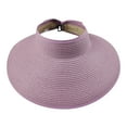 thumbnail image 1 of Women Sun Visors Foldable Straw Hats Summer Beach Packable Hat Floppy Wide Brim Cap Deep Style, Adjustable Topless Beach Hat QURATI, 1 of 1