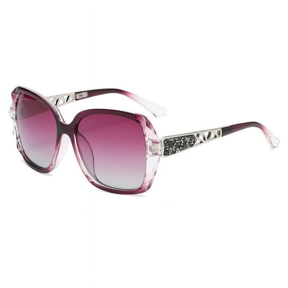Women Sunglasses Ladies Oversized Polarised Sunglasses Sparkling Large Frame Sunglasses for Women