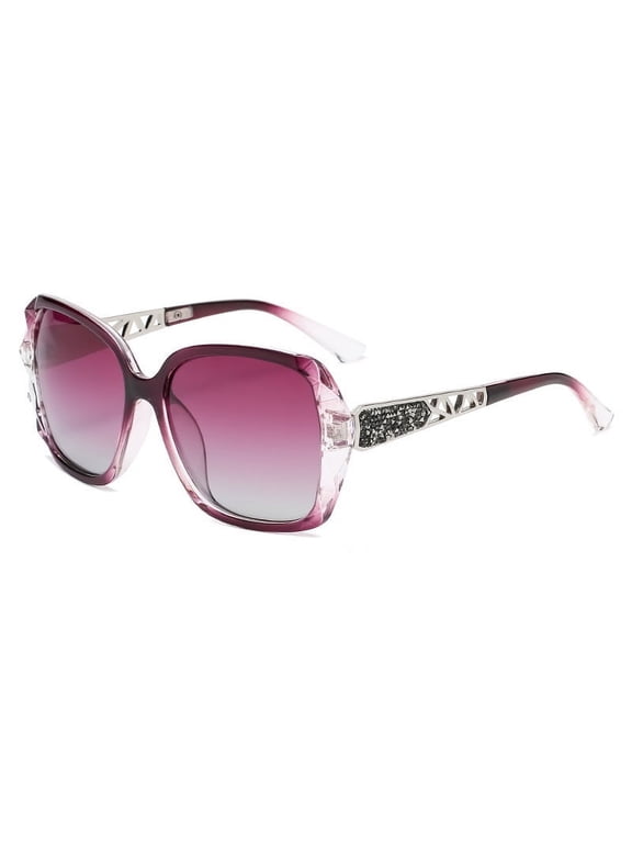 Women Sunglasses Ladies Oversized Polarised Sunglasses Sparkling Large Frame Sunglasses for Women