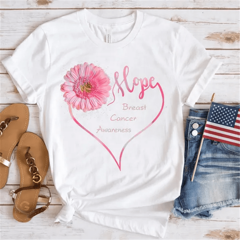 Faith Hope Love Breast Cancer T-Shirt Gift For Women Faith Hope Love Breast Cancer T-Shirt Gift For Women