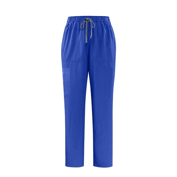 Women Sweat Pants Elastic Waist Drawstring Straight Leg Trousers Pull On Workout Cargo Sweatpants With Pockets