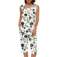 thumbnail image 1 of Women Sweat Suits 2 Piece Set Womens Sleeveless Tank Pajama Set Floral Print Outfits for Women 2 Piece Summer Sets, 1 of 5
