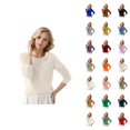 thumbnail image 1 of Women Sweater 2026 Fall Winter Trendy Long Sleeve Crewneck Basic Soft Knitted Sweaters Pullover Top, 1 of 4