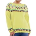 thumbnail image 1 of Women Sweater Winter Fall Casual Loose Long Sleeve Knitted Sweaters Tops Fall Sweaters Yellow XL, 1 of 6