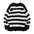 thumbnail image 1 of Women Sweaters Fall And Winter Couple Sweater Thread Sweater Loose Lazy Knitting Bottom Hole Breaking Sweater Sweaters, 1 of 4