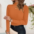 thumbnail image 1 of Women Sweaters High Neck Pullover Sweater Slim Fit Long Sleeve Knitted Turtleneck Top Soft Warm Casual Winter Fall Blouse, 1 of 6