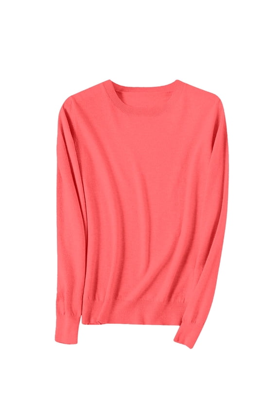 Women Sweaters Light Sweaters For Women Long Sleeve Crew Neck Lightweight Soft Knitted Pullover Knitted Blouse Sweaters