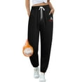 thumbnail image 1 of Women Sweatpants Casual Solid Drawstring Elastic Pants Fleece Sport Long Jogger Sweat Pants With Pockets, 1 of 6