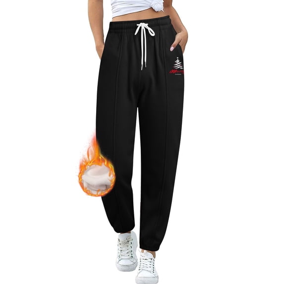 Women Sweatpants Casual Solid Drawstring Elastic Pants Fleece Sport Long Jogger Sweat Pants With Pockets