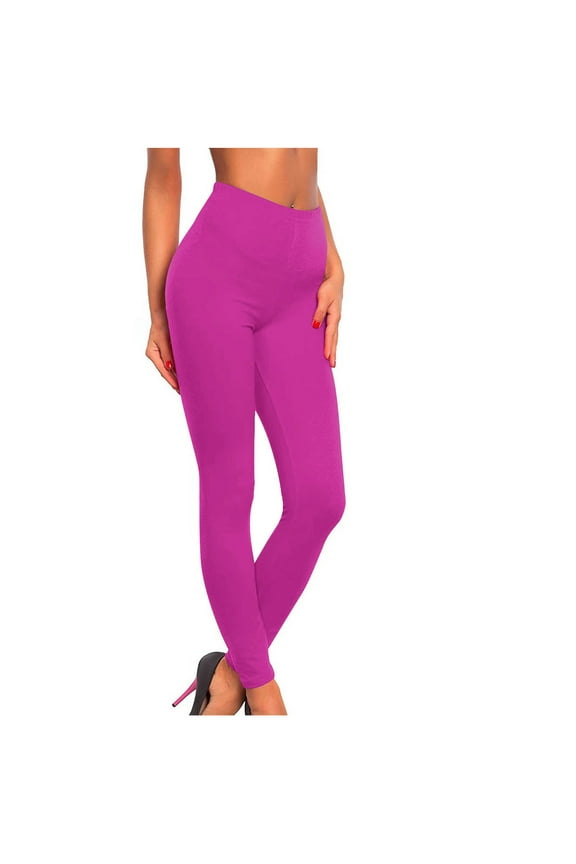Women Sweatpants New Women's Sports Fitness Pants Solid Colored Casual Tight Fitting Tight Peach Hip Yoga Pants Stretch Pants Style B-46 Pinks M