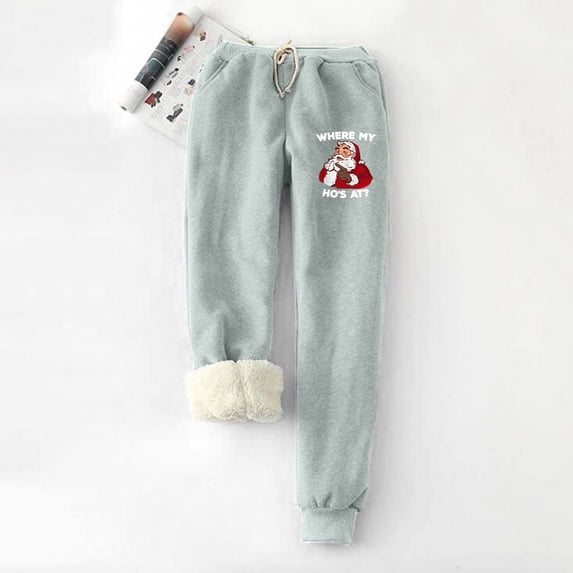 Women Sweatpants Pajama PURCOLT Fashion Casual Printed Span High Waist Keep Warm Long Pants Full Length Pants Leggings on Clearance