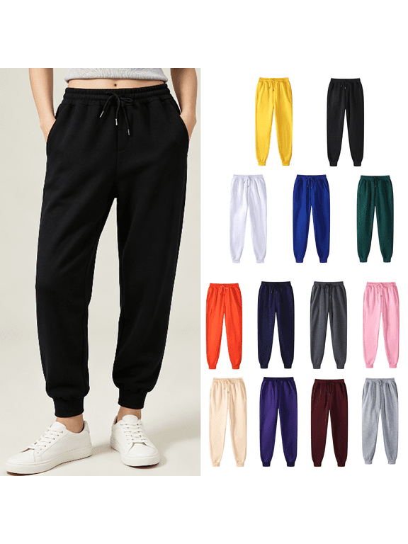 Women Sweatpants Plus Size Sport Pants Drawstring Sweatpant Comfy Fall Winter Joggers Pants with Pockets