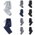 thumbnail image 1 of Women Sweatpants Relaxed Fit Drawstring Elastic Waist Pants with Pockets Solid Color Long Trousers Woman Sweatpants, 1 of 5