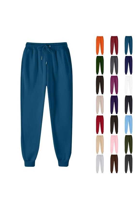 Women Sweatpants Sport Pants Drawstring High Waist Sweatpant Comfy Fall Winter Joggers Pants with Pockets