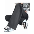 thumbnail image 1 of Women Sweatpants Wide Leg Drawstring Workout Casual Baggy Pants High Waist Dark Gray M, 1 of 7
