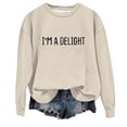 thumbnail image 1 of Women’S Sweatshirt Long Sleeve Sweatshirt for Women Pullover Sweatshirts for Women Beige Sweatshirts for Women'S Fall Sweatshirts Womens Clothing, 1 of 3