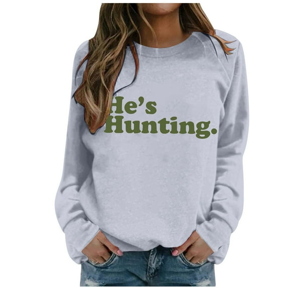 Women Sweatshirt Long Sleeve Sweatshirt for Women Pullover Gray Womens Crewneck Sweatshirt Fall Clothing for Women Trending Fashion