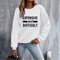 thumbnail image 1 of Women Sweatshirt Sweat Shirts Women Long Sleeve Womens Pullover Sweatshirts White Big And Tall Crewneck Sweatshirt Fall Clothing Adult Sweatshirt, 1 of 6