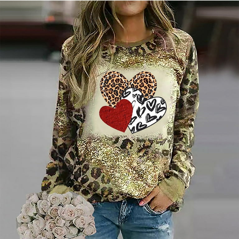 Leopard crew neck sweatshirt new arrivals
