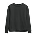 thumbnail image 1 of Women Sweatshirt Womens Long Sleeve Sweatshirt Pullover Sweatshirt Black Crewneck Sweatshirts Winter Outfits for Women 2025 Trendy Clothes, 1 of 2