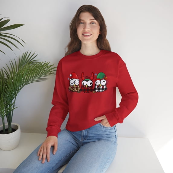 Women Sweatshirts, Christmas Chicken Sweatshirts, Chicken Sweatshirts
