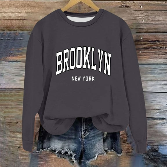 Women Sweatshirts Long Sleeve Sweatshirt Pullover for Women Grey Sweat Shirt Women's Fall Clothing Street Style Clothes