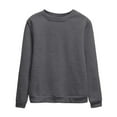 thumbnail image 1 of Women Sweatshirts Long Sleeve Sweatshirt Women Pullover Sweatshirt Gray Crewneck Sweatshirts Women's Fall Clothes Womens Clothes Trendy, 1 of 2