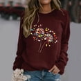 thumbnail image 1 of Women Sweatshirts Long Sleeve Sweatshirt Women Pullover Crewneck Sweatshirt Women Fall Sweatshirt for Women Trendy Clothes, 1 of 4