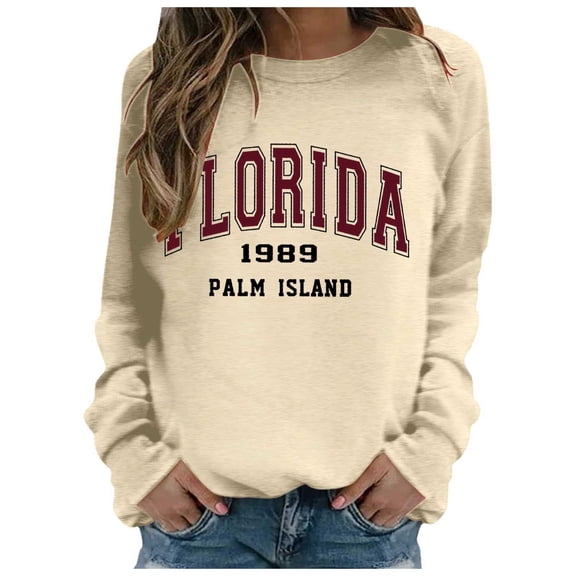 Women Sweatshirts Long Sleeve Sweatshirt Womens Pullover Light Yellow Sweat Shirt Womens Fall Sweatshirts Streetwear