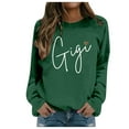 thumbnail image 1 of Women Sweatshirts Long Sleeve Sweatshirt Womens Pullovers Green Sweatshirt Winter Fashion for Women Clothes, 1 of 4