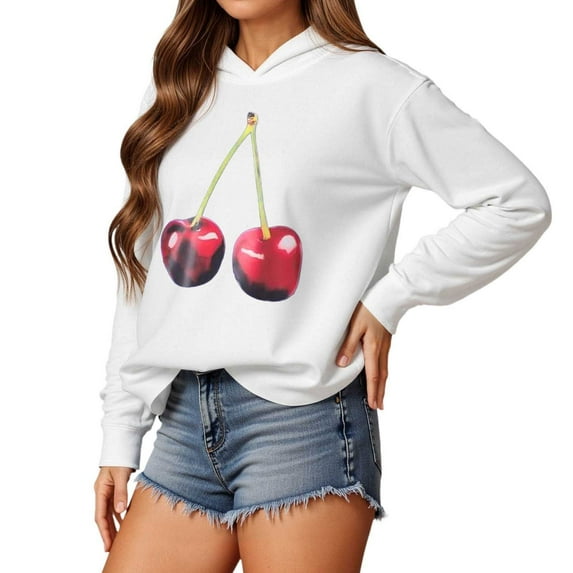 Women Sweatshirts Product Womens Hoodies Sweatshirts Casual Relaxed Print Everyday Comfort Wear Without Hood String No Pocket White M