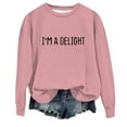 thumbnail image 1 of Women Sweatshirts Sweat Shirts Women Long Sleeve Women Pullover Sweatshirt Pink Womens Sweatshirt Fall Womens Clothes Preppy Teen Clothes, 1 of 3
