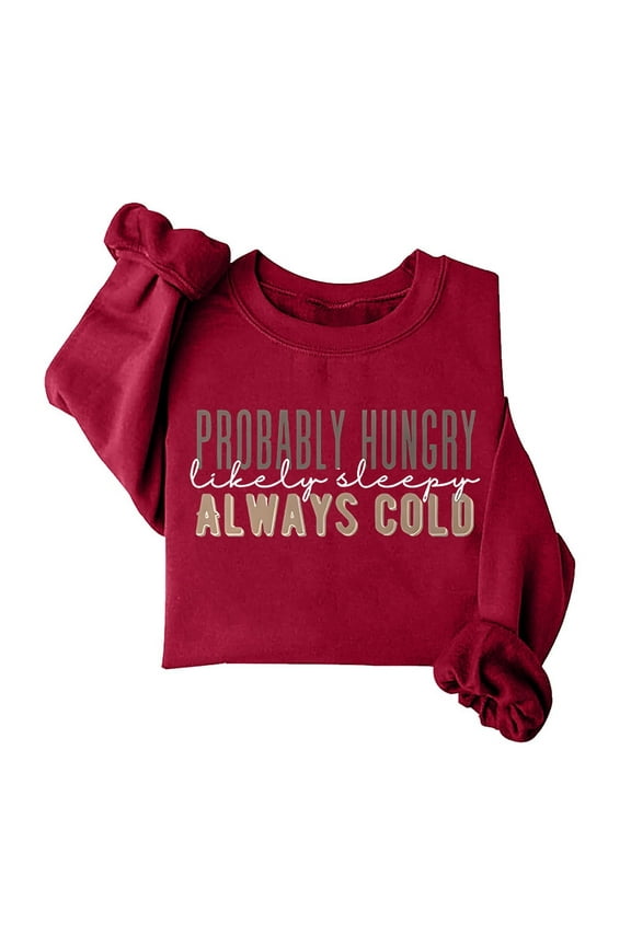 Women Sweatshirts Sweat Shirts Women Long Sleeve Women’S Pullover Red Comfor t Colors Crewneck Sweatshirt Winter Clothes Womens Clothing