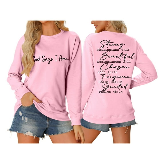 Women Sweatshirts Sweat Shirts Women Long Sleeve Womens Pullover Sweatshirts Pink Women'S Crewneck Sweatshirts Winter Women Clothes Clothing for Women